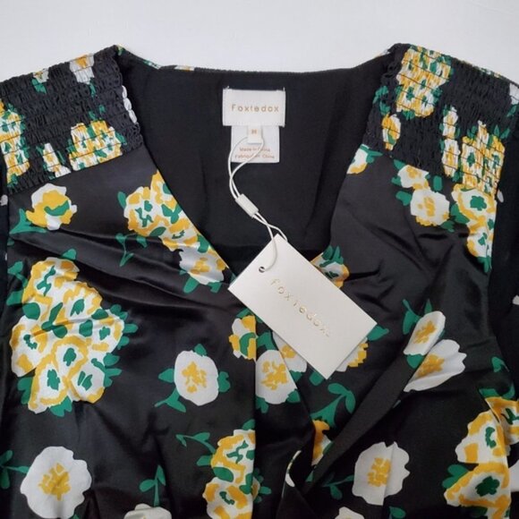 Foxiedox Anemone Smocked Mixed Print Mini Dress - Picture 4 of 15